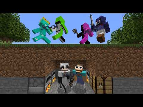 Minecraft Manhunt 2v2v2 (Chained Together)