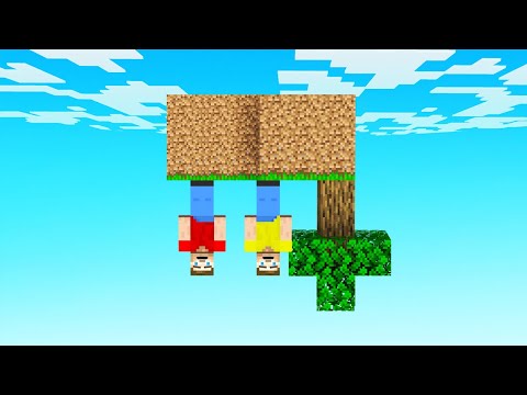 We Are UPSIDE DOWN On MINECRAFT SKYBLOCK!