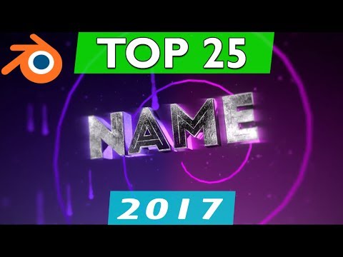 Top 25 Blender 3D Intro Templates 2017 + Free Download 3D Intro Template! Video
