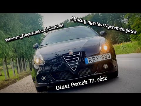 Olasz Percek 77. rész - Vélemeny/Tapasztalat Giuliettáról+ Alfacity nyertes+ Nyereményjáték