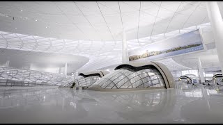 A look at the new, beautifully modern HangZhou railway station, ZheJiang province