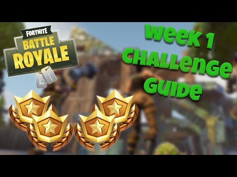 HOW TO COMPLETE ALL WEEK 1 CHALLENGES – SEASON 4 | FORTNITE BATTLE ROYALE TIPS/TUTORIALS