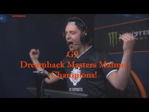 G2 champions! 🏆 Dreamhack Masters Malmo 2017 @ Winning moment 2:0 vs North wins Grand Final