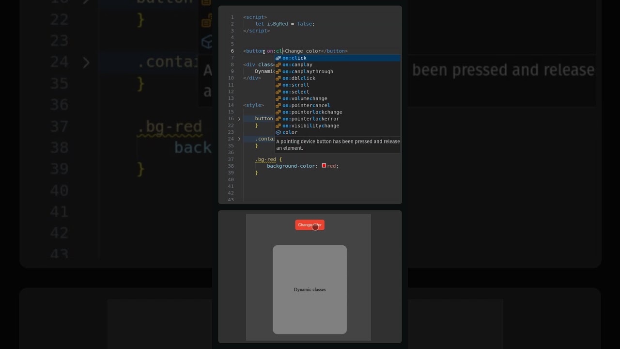 Learn Svelte dynamic classes in 30 seconds #programming #javascript #svelt  #sveltejs  #tutorial