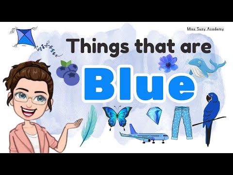 THINGS THAT ARE BLUE | Learning Colors for Kids | Blue Color Objects