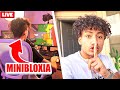 I SNUCK Into Minibloxia's House While He Was STREAMING.. (Roblox Bedwars)