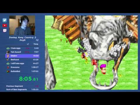 DKC2(GBA) - Any% Speedrun in 1:03:17