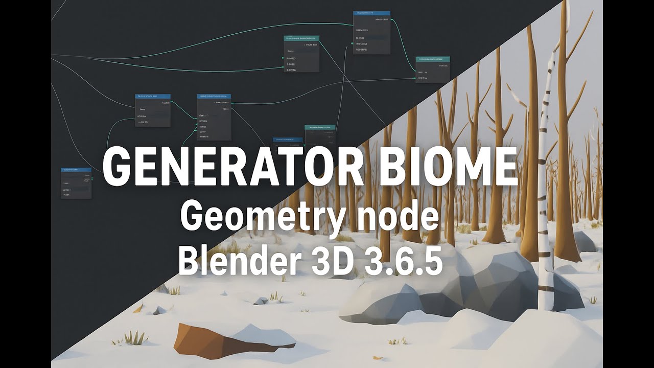 Low Poly Seasonal Forest Biome 3D Model