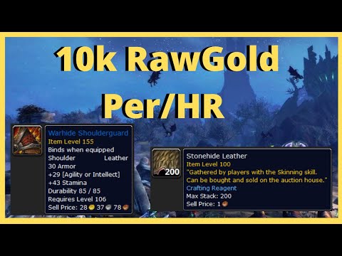 Wow 8.3 Amazing Raw Gold Farm | 10k Per/HR Gold Guide | Vendor Shuffle