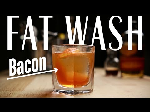 The BACON Old Fashioned | How to FAT WASH Whiskey