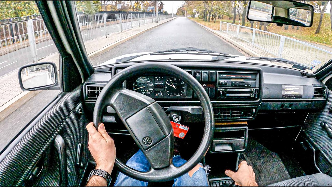 Volkswagen Golf II 1991( 1.3 55 HP ) | POV Test Drive #623 ...