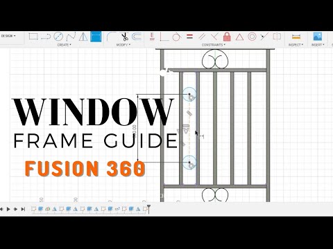 Beginners Tutorial | 3D Modeling a Simple Window Frame Guide on Fusion 360