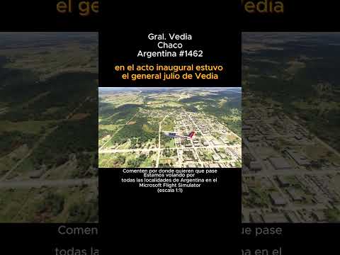 Gral. Vedia, Chaco desde el Microsoft Flight Simulator #generalvedia #chaco #msfs #argentina