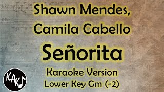 Download lagu Shawn Mendes, Camila Cabello - Señorita Karaoke Lyrics Instrumental Cover Lower Key Gm mp3
