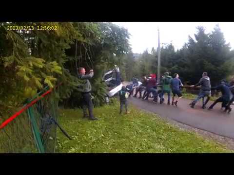 64 Rajd Wisły 2018 Bojanowski / Ksyt crash dzwon Honda Civic