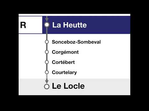 SBB Ansagen / annonces CFF • Regio Biel/Bienne – Sonceboz-Sombeval – Le Locle