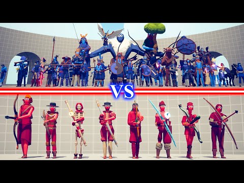 MELEE Team vs ARCHERS Team - Totally Accurate Battle Simulator TABS