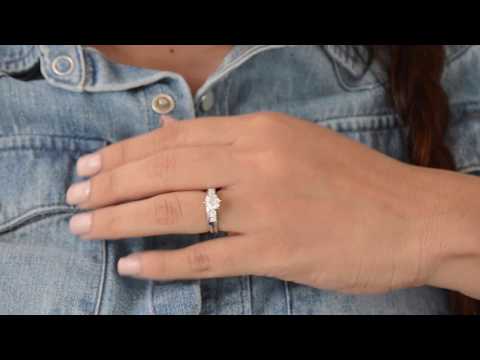 0.5 Ct. Graduated Four Stone Shared Prong Set Ring Wrap - TwoBirch TB-WRAP-0004-WG-H