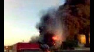 preview picture of video 'Lavrio chemical plant fire'