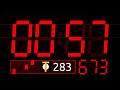 4K 60 Second Timer V 283 Music 7 Segment Display