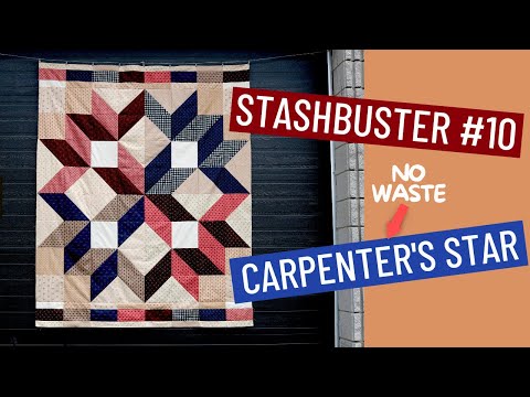 🏆 🎉 BEGINNER QUILT PATTERN - STASHBUSTER #10 - FAT QUARTER FRIENDLY