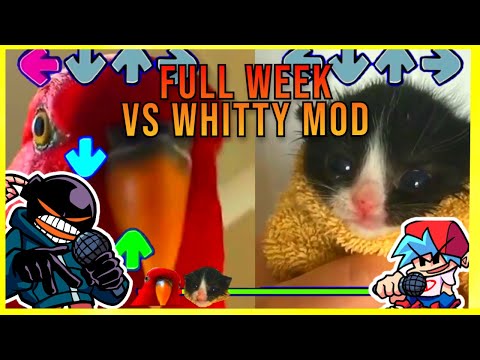 VS Whitty BUT its Red Birb GUMI VS TOWEL Cat- Friday Night Funkin Custom Animation *Full Week*