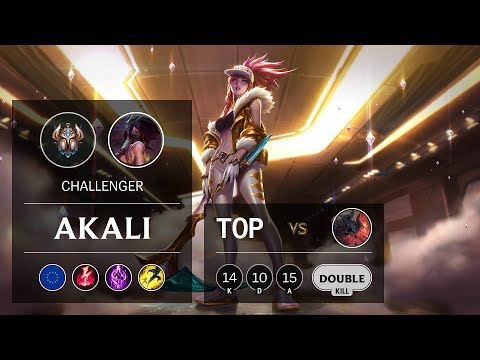 Akali Top vs Aatrox - EUW Challenger Patch 9.15