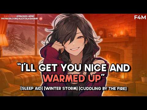 [F4M] Your tomboy girlfriend cuddles into you during a winter storm [sleep aid] | ASMR GF