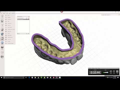 Video 5 of 5 meshmixer - dental model making hollow