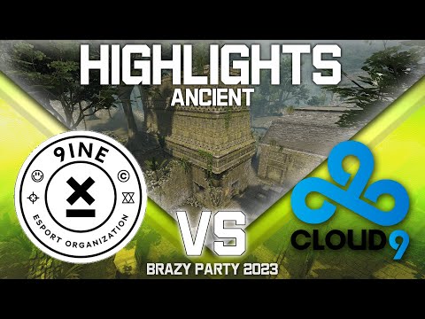 Cloud9 vs 9INE - ancient (map 2) - Brazy Party 2023 | CSGO | HIGHLIGHTS