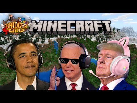 US Presidents Play Minecraft Multiplayer