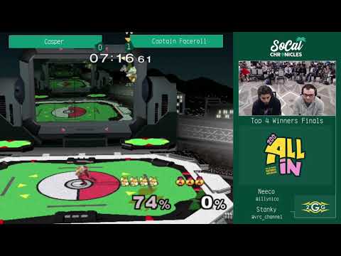 SoCal Chronicles - Casper (Fox) VS Captain Faceroll (Sheik) - SSBM Winners Finals