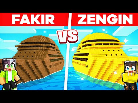 Rich VS Poor Cruise Ship in Minecraft! 🚢