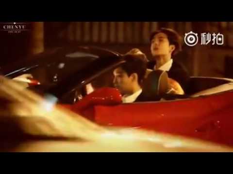 Yixing driving ferrari