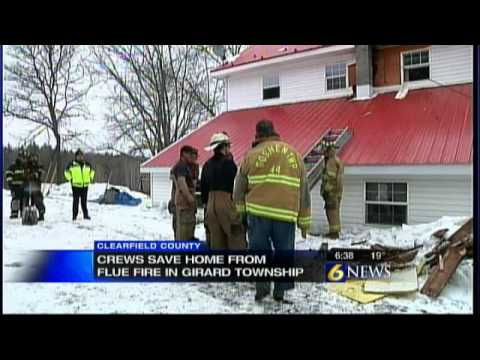 Fire crews save home after chimney fire in Clearfield County