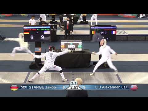 2022 230 T32 03 M E Cadets Individual Dubai UAE WCH BLUE LIU USA vs STANGE GER