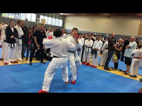 Ünal Ay vs  Niko Moosherr   KARATE Kumite   -Part 2-   2017-06-17 WKU Int  DM Simmern