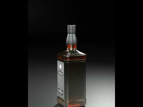 Jack Daniels bottle modeling