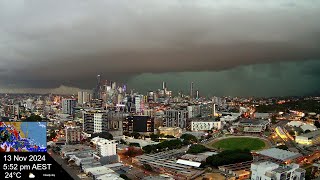 Brisbane Weather 13 Nov 2024 Time Lapse