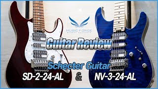 Video thumbnail for [Guitar Review] Schecter Guitar SD-2-24-AL & NV-3-24-AL Model by Music Force Official