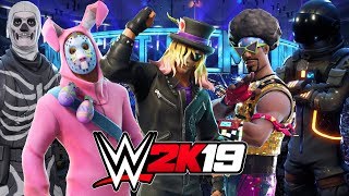 FORTNITE CHAMPIONSHIP WWE 2K19 | Skull Trooper Rabbit Raider Dark Voyager Stage Slayer Funk Ops