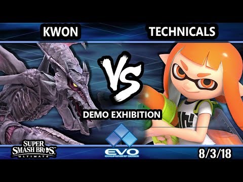 Evo Demo SSBU - Kwon (Ridley) Vs. Technicals (Inkling) Smash Ultimate