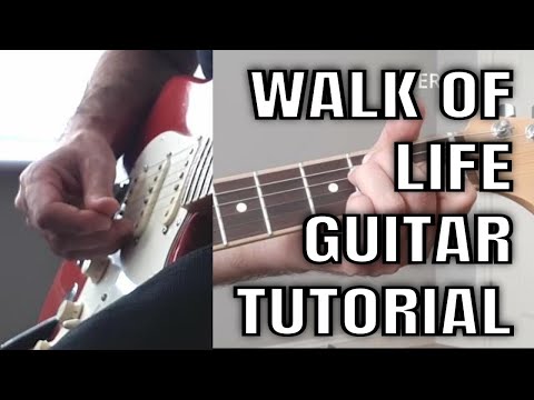 Walk of Life Guitar Tutorial From Original Isolated Guitar Track (Updated)