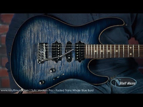 Suhr Modern Pro   Faded Trans Whale Blue Burst
