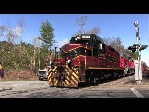 Mass Coastal Cable Conduit Train on the New Bedford Line - 5/2021