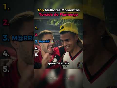 Rankeando Melhores Momentos da Torcida do Flamengo #shorts #futebol #ranking #top5 #memes