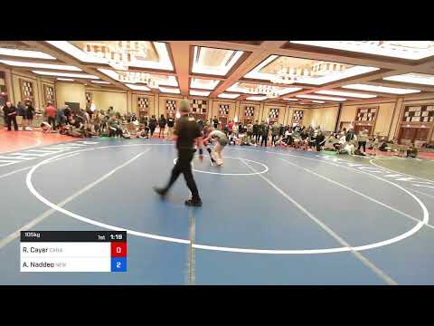 105 Kg Rr Rnd 1 - Riley Cayer, Canada Vs Abby Naddeo, New Jersey 1b94