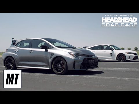 GR Corolla vs Civic Type R | Head 2 Head Drag Race | MotorTrend