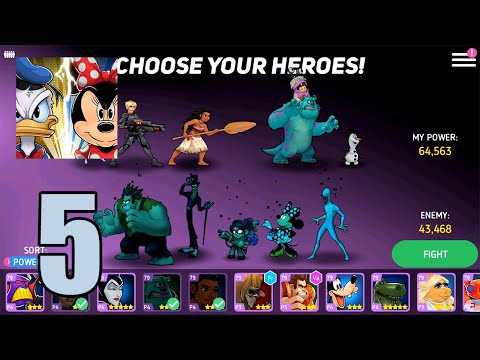 Disney Heroes Battle Mode | Gameplay Walkthrough Part 5 (iOS, Android)