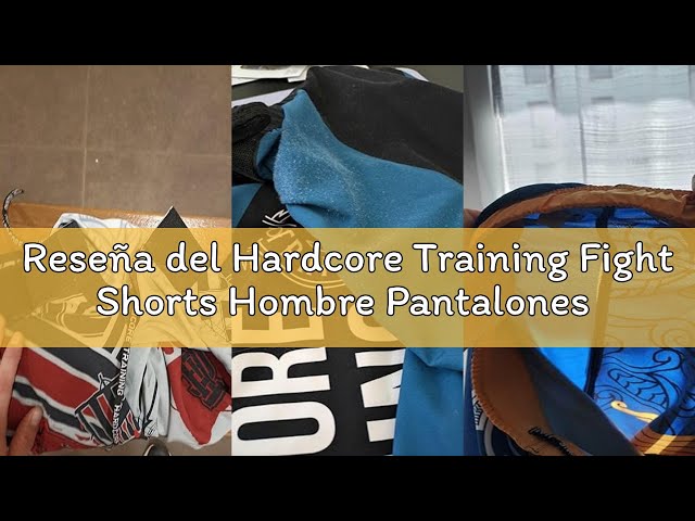 Vídeo relacionado con Hardcore Training Anime Fight Shorts Hombre Pantalones Cortos MMA BJJ Boxeo Grappling Fitness No Gi